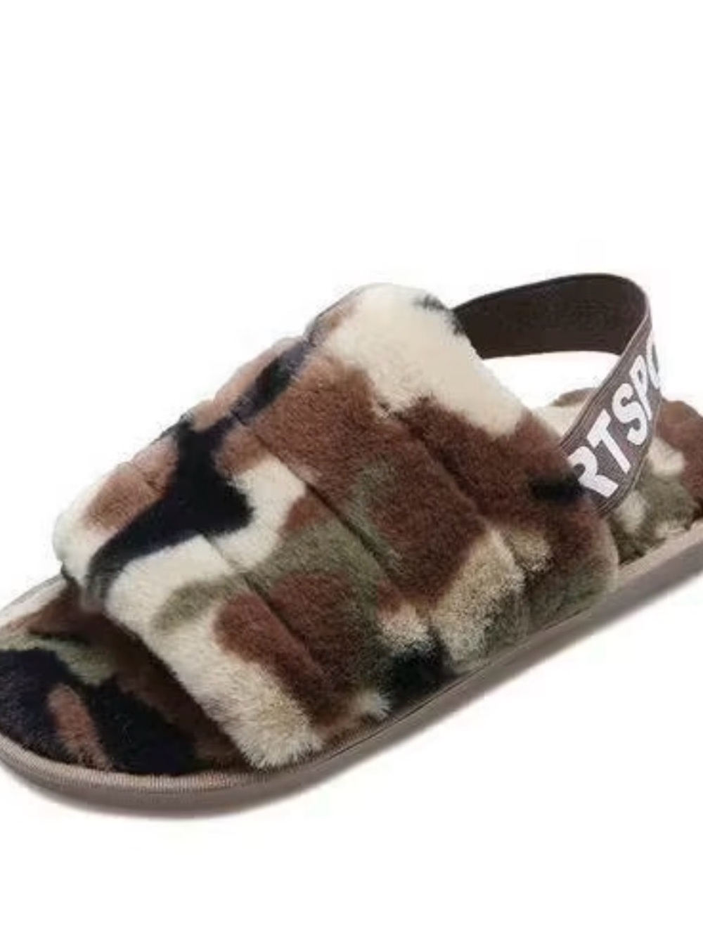 Camouflage indoor outdoor slipper size 38-39 NWT